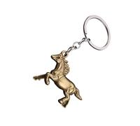 Llavero con colgante de caballo para uso versátil en llaves, bolsas y teléfonos móviles, accesorios de mochila de moda, accesorios de aleación de zinc, llavero de caballo para símbolo de la fortuna