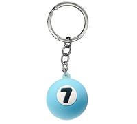 Llavero con colgante de simulación creativa del número 1 al número 9, bolsa de billar, adorno de periféricos deportivos, regalo, 7, Standard