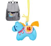 Llavero con colgante decorativo, joyas con símbolo de la suerte, llavero chino para el año del caballo, para novia, familia, amigos, parejas, hermanas, mochila, bolsa de transporte para teléfono móvil