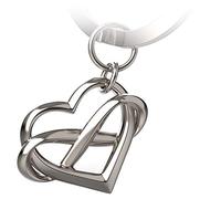 Llavero con corazón de FABACH con el símbolo del infinito "Infinite Love" - Colgante con corazón para amigos, parejas - Amuleto de la suerte - Te amor para siempre, plata (Plateado) - FB_INFILOV_S