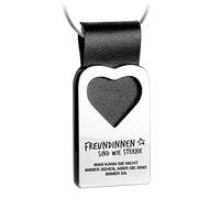 Llavero con corazón de FABACH, con Grabado de Piel, Ideal para Regalar a tu Novia o como Regalo de Agradecimiento, con diseño de corazón y Estrellas
