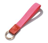Llavero con cordón para la muñeca, correa de muñeca para llaves de coche, cámara, teléfono, identificación, soporte para hombres y mujeres, cuero para llaves, cartera de mano