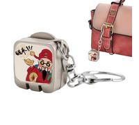 Llavero con cortaúñas, colgante de bolsillo plegable para corte | Mini accesorio para uñas, para niños, familia, amigos, casa, viajes, interior, exterior, diario