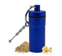 Llavero con cuchara de metal, organizador hermético, llavero de viaje para bolso, para adultos, hombres, mujeres, joyas, de pescado, tapones para los oídos, viajes, senderismo, camping