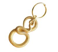 Llavero con de serpiente, dije de latón, llavero hecho a mano, estilo chino, llavero en forma de serpiente de la suerte de 5 cm para llaves de coche, llavero de animal espiritual, sabiduría y