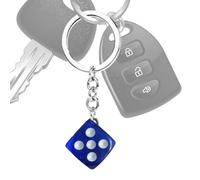 Llavero con dije de la suerte - Coleccionable y elegante recuerdo de fiesta para adolescentes, mujeres, hombres, niños, adultos, adolescentes, niños y niñas, azul, Refer to description