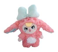 Llavero con diseño de animales de peluche, decoración de llavero de peluche - Llavero con muñeca de peluche con colgante de conejo - Relleno para cestas de Pascua