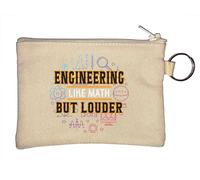 Llavero con diseño gráfico de ingeniería como matemáticas pero más fuerte, color beige, beige, Talla única