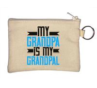 Llavero con eslogan My Grandpa is My Grandpal, color beige, beige, Talla única