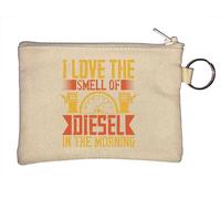 Llavero con eslogan para cochera con texto en inglés "I Love The Smell of Diesel in The Morning Mechanic", color beige, beige, Talla única