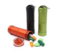 Llavero con estuche for pastillas, pastillero de aleación de aluminio, organizador portátil for tabletas de vitaminas y medicinas, pastillero colgante EDC de metal sin BPA (Size : 3 pcs)