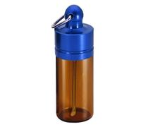 Llavero con estuches portátiles, caja organizadora de viaje - Llavero pastillero, recipiente de con cucharas, contenedor de pastillas de viaje para viajes, fitness, hogar