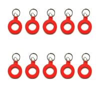 Llavero con etiqueta de tarjeta cambiable RFID S50 UID | Multicolor 10 piezas for Llavero Y Control De Acceso: 13,56 MHz ISO14443A Bloque 0 UID(Red)