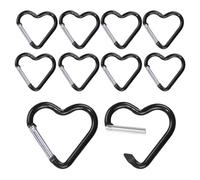 Llavero con forma de corazón - Puerta del botón cardíaco | Llavero con mosquetón resistente | Herramienta de fijación de aleación de aluminio para viajes, paseos, montañismo, senderismo,