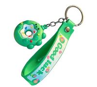 Llavero con forma de dona, diseño de dona, con forma de dona, para hombres, mujeres, estudiantes, equipaje, bolso, cartera, viajes, oficina, fiesta, escuela, verde, Refer to description