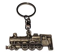Llavero con forma de tren de vapor - 3D - fabricado a mano con estaño en el Reino Unido - KR1187