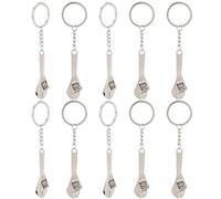 Llavero con llave de 10 Uds., Llavero con tuerca ajustable, Mini llave, llavero para hombres y mujeres, llavero de regalo, accesorios de decoración para llaves