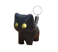 Llavero Con Luz Nocturna Black Cat, Mini Llavero Con Luz Black Cat, Colgantes Con Forma De Animales, Interruptor Que Emite Un Sonido De Maullido, Regalo Para Los Amantes De Las Mascotas (1pcs)