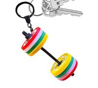 Llavero Con Mancuernas - Colgante Divertido Desmontable Con Mancuernas, Colgante Decorativo Para Bolso | Llavero De Silicona Para Fitness Para Mujer, Bolso, Mochila, Monedero, Cartera, Decoración De M