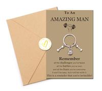 Llavero con mancuernas de gimnasio para hombre, amigo, compañero de trabajo, entrenamiento, regalos de fitness para hombres, marido, novio, papá, tío, hijo, fitness, regalo de cumpleaños, día del