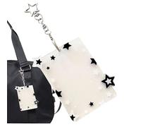 Llavero con marco de fotos - 10 x 8 cm, llavero de inserción de fotos, transparente, personalizado, soporte de acrílico para fotos, mini exhibición de tarjetas para bolsa, bolso, mochila, mujeres