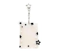 Llavero con Marco para Fotos, Clip acrílico DIY 10 x 8 cm Lindo, Llavero acrílico DIY con cubrefotos - para Tarjeta ídolo Monedero Mochila Mujeres niños niñas Amigos Regalos cumpleaños va a
