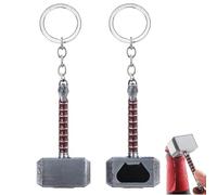 Llavero con martillo, abridor de botellas, llavero creativo 3D para el hogar, bar, fiesta, barbacoa, color marrón