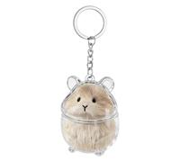 Llavero Con Memoria Para Pelo De Mascota, Forma De Animal Transparente, Contenedor De Almacenamiento Lindo, Accesorio De Clip De Mini Soporte Decorativo | Abalorio De Recuerdo Para Bolso, Cartera,