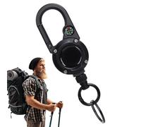 Llavero Con Mosquetón Retráctil: Organizador De Llaves Seguro Sin Enredos, Accesorio De Clip De Mosquetón Giratorio, Carrete Táctico De Liberación Rápida Antipérdida, Estuche De Policarbonato Duradero