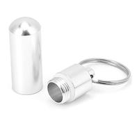 Llavero con Pastillero, Llavero Portátil Impermeable, Organizador para Pastillas, Contenedor Pequeño con Aleación de Aluminio y Sello para Viajes Al Aire