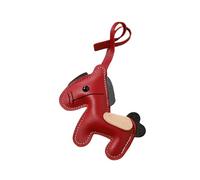 Llavero con patrón de caballo del año 2026, adorno de piel sintética, organizador de moda, colgante de bolsa colgante, decoración portátil, llavero de caballo