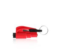 Llavero con rompe lunas y cortador de cinturones de seguridad Rojo Type B