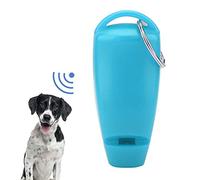 Llavero con Silbato de Entrenamiento para Perros 2 en 1 para Entrenamiento de Alta Frecuencia, Herramienta Portátil de Ayuda a la Obediencia para Perros y Gatos, Material de PC (Azul Claro,