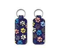 Llavero con soporte para bálsamo labial, diseño de garra de gato, ideal para labios, gatos, garra, bálsamo labial, funda para viajes, a