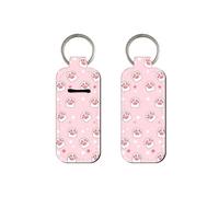 Llavero con soporte para bálsamo labial, diseño de garra de gato, ideal para labios, ideal para anillos de labios, portátil, para mujer, c