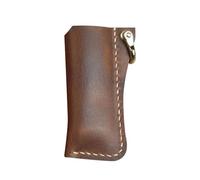 Llavero con soporte para encendedor, cubierta de cuero para encendedor | Funda para caja de encendedor | Estuche rústico para encendedor, cubierta protectora de almacenamiento para encendedores de tam