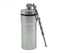 Llavero Con Soporte Para Pastillas, Organizador Hermético De Cuchara, Estuche Para Tapones Para Los Oídos De Aceites De Pescado, Organizador De Pastillas Para Senderismo, Contenedor De Pastillass