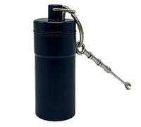 Llavero Con Soporte Para Pastillas, Organizador Hermético De Cuchara, Estuche Para Tapones Para Los Oídos De Aceites De Pescado, Organizador De Pastillas Para Senderismo, Contenedor De Pastillass