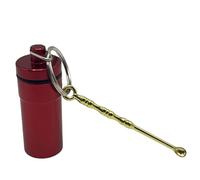 Llavero Con Soporte Para Pastillas, Organizador Hermético De Cuchara, Estuche Para Tapones Para Los Oídos De Aceites De Pescado, Organizador De Pastillas Para Senderismo, Contenedor De Pastillass