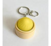 Llavero con Teclado de Bollo LED, Mini Juguete antiestrés en Forma de Bollo al Vapor, Juguetes Fidget sensoriales para el Autismo y el TDAH, Juguete de descompresión