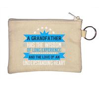 Llavero con texto en inglés «A Grandfather has The Wisdom of Long Experience», color beige, beige, Talla única