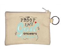 Llavero con texto en inglés "I Am Proof That God Answers Prayers", color beige, beige, Talla única
