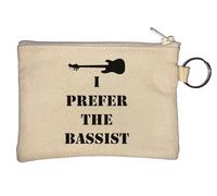 Llavero con texto en inglés "I Prefer The Bassist", color beige, beige, Talla única