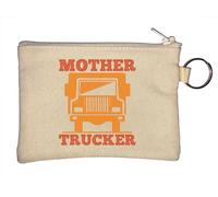 Llavero con texto en inglés "Mother Trucker Mother F*cker", color beige, beige, Talla única