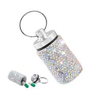 Llavero Contenedor De Pastillas, Estuche Para Pastillas Con Llavero | Contenedor de pastillas de viaje - Pastillero impermeable y portátil para bolso para hombres y mujeres, organizador de Fenytay