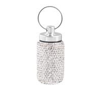 Llavero Contenedor De Pastillas, Estuche Para Pastillas Con Llavero - Contenedor de pastillas de viaje,Pastillero de metal, impermeable, portátil, duradero, para viajes de camping al aire