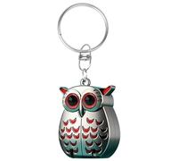 Llavero Cortaúñas Búho, 2025 Nuevo Cortaúñas Búho Plegable 2 En 1 Con Lima De Uñas, Mini Cortaúñas Profesional De Acero Inoxidable, Regalos Únicos Para Llavero (Gris)