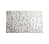 Llavero creativo de letras de Halloween, moldes de silicona resistentes para alfabetos, suministros de manualidades, suministros de fiesta temática