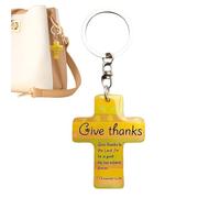 Llavero cristiano, accesorio religioso inspirador, llavero de metal con motivos de cruz o escritura, ideal para llaves, bolsas o recordatorio diario de fe para el hogar, la oficina y los viajes, Da