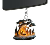 Llavero Cristiano, de la Natividad - de Llavero de la Natividad de Coche de Acrílico 2D | Nacimiento de Jesús Vacaciones Favor de la decoración del hogar Automático para el Bolso